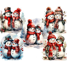 Load image into Gallery viewer, Diamond Painting - Full Round - Christmas snowman (50*40CM)