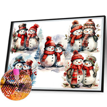 Load image into Gallery viewer, Diamond Painting - Full Round - Christmas snowman (50*40CM)
