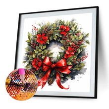 Load image into Gallery viewer, Diamond Painting - Full Round - Christmas wreath (40*40CM)