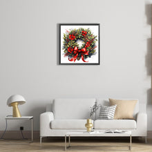 Load image into Gallery viewer, Diamond Painting - Full Round - Christmas wreath (40*40CM)