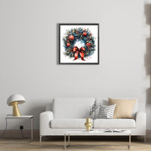 Load image into Gallery viewer, Diamond Painting - Full Round - Christmas wreath (40*40CM)
