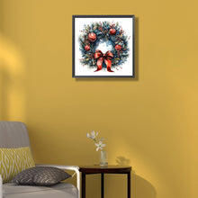 Load image into Gallery viewer, Diamond Painting - Full Round - Christmas wreath (40*40CM)