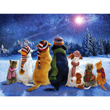 Load image into Gallery viewer, Diamond Painting - Full Square - Country Cat and Dog Party (40*30CM)