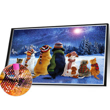 Load image into Gallery viewer, Diamond Painting - Full Square - Country Cat and Dog Party (40*30CM)