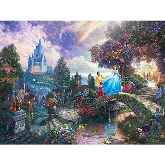 Diamond Painting - Full Square - disney castle (40*30CM)