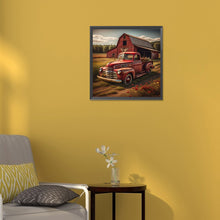 Load image into Gallery viewer, Diamond Painting - Full Round - red classic car (30*30CM)