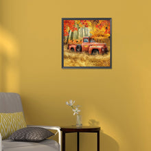 Load image into Gallery viewer, Diamond Painting - Full Round - red classic car (30*30CM)