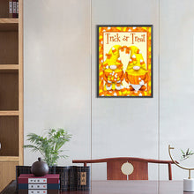 Load image into Gallery viewer, Diamond Painting - Full Round - halloween gnome (30*40CM)