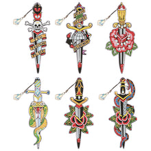 Load image into Gallery viewer, 6PCS Diamond Art Bookmarks Pendant Special Shape for Adults Kids Crafts Supplies