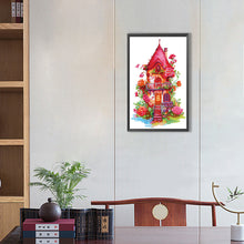 Load image into Gallery viewer, Diamond Painting - Partial Special Shaped - red rose house (30*50CM)