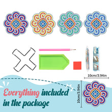 Load image into Gallery viewer, Diamond Crafts Coasters Diamond Painting Coasters (4PCS Mandala)