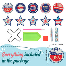 Load image into Gallery viewer, Diamond Crafts Coasters Diamond Painting Coasters (10PCS Independence Day)