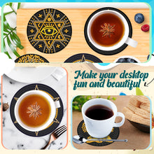 Load image into Gallery viewer, Diamond Crafts Coasters Diamond Painting Coasters (10PCS Black Gold Painting)