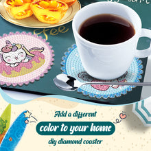Load image into Gallery viewer, Diamond Crafts Coasters Diamond Painting Coasters (6PCS Cartoon Unicorn)