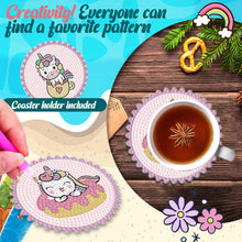 Load image into Gallery viewer, Diamond Crafts Coasters Diamond Painting Coasters (6PCS Cartoon Unicorn)