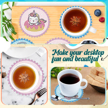 Load image into Gallery viewer, Diamond Crafts Coasters Diamond Painting Coasters (6PCS Cartoon Unicorn)