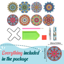 Load image into Gallery viewer, Diamond Crafts Coasters Diamond Painting Coasters (8PCS Mandala)