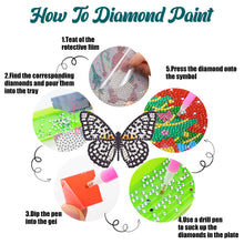 Load image into Gallery viewer, Diamond Crafts Coasters Diamond Painting Coasters (12PCS Butterfly)