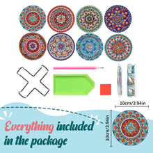 Load image into Gallery viewer, Diamond Crafts Coasters Diamond Painting Coasters (8PCS Mandala)