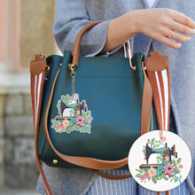 Load image into Gallery viewer, 9PCS Full Drill Keyring Sewing Machine Double Sided Rhinestone Painting Pendant