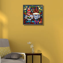 Load image into Gallery viewer, Diamond Painting - Full Round - christmas gnome (40*40CM)