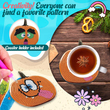 Load image into Gallery viewer, Diamond Painting Art Coaster Kit Special Shape (8PCS Odd Pumpkin)