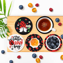 Load image into Gallery viewer, Diamond Painting Art Coaster Kit Special Shape (8PCS Goblin Ladybird)
