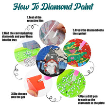 Load image into Gallery viewer, Diamond Painting Art Coaster Kit Special Shape (8PCS Halloween Gnome)