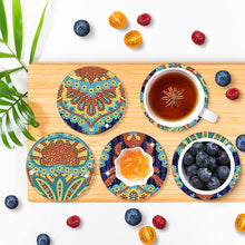 Load image into Gallery viewer, Diamond Painting Art Coaster Kit Special Shape (8PCS Mandala)