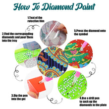 Load image into Gallery viewer, Diamond Painting Art Coaster Kit Special Shape (8PCS Mandala)