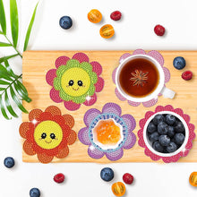 Load image into Gallery viewer, Diamond Painting Art Coaster Kit Special Shape (8PCS Floral Expression)