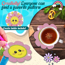 Load image into Gallery viewer, Diamond Painting Art Coaster Kit Special Shape (8PCS Floral Expression)