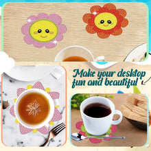 Load image into Gallery viewer, Diamond Painting Art Coaster Kit Special Shape (8PCS Floral Expression)
