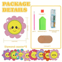 Load image into Gallery viewer, Diamond Painting Art Coaster Kit Special Shape (8PCS Floral Expression)