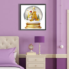 Load image into Gallery viewer, Diamond Painting - Full Round - Christmas Alphabet Crystal Ball A (40*40CM)