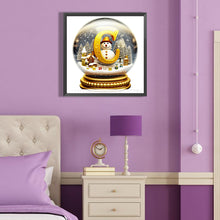 Load image into Gallery viewer, Diamond Painting - Full Round - Christmas Alphabet Crystal Ball C (40*40CM)
