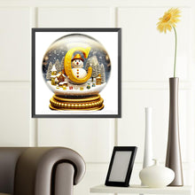Load image into Gallery viewer, Diamond Painting - Full Round - Christmas Alphabet Crystal Ball C (40*40CM)