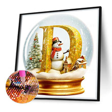 Load image into Gallery viewer, Diamond Painting - Full Round - Christmas Alphabet Crystal Ball D (40*40CM)