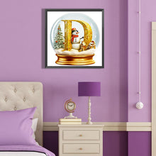 Load image into Gallery viewer, Diamond Painting - Full Round - Christmas Alphabet Crystal Ball D (40*40CM)