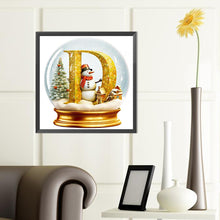 Load image into Gallery viewer, Diamond Painting - Full Round - Christmas Alphabet Crystal Ball D (40*40CM)