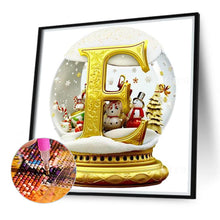 Load image into Gallery viewer, Diamond Painting - Full Round - Christmas Alphabet Crystal Ball E (40*40CM)