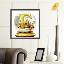 Load image into Gallery viewer, Diamond Painting - Full Round - Christmas Alphabet Crystal Ball E (40*40CM)