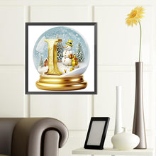 Load image into Gallery viewer, Diamond Painting - Full Round - Christmas Alphabet Crystal Ball I (40*40CM)