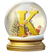 Load image into Gallery viewer, Diamond Painting - Full Round - Christmas Alphabet Crystal Ball K (40*40CM)