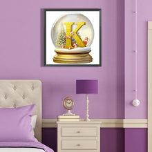 Load image into Gallery viewer, Diamond Painting - Full Round - Christmas Alphabet Crystal Ball K (40*40CM)