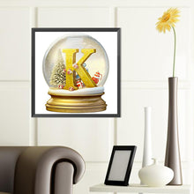 Load image into Gallery viewer, Diamond Painting - Full Round - Christmas Alphabet Crystal Ball K (40*40CM)