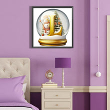Load image into Gallery viewer, Diamond Painting - Full Round - Christmas Alphabet Crystal Ball L (40*40CM)