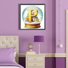 Load image into Gallery viewer, Diamond Painting - Full Round - Christmas Alphabet Crystal Ball P (40*40CM)
