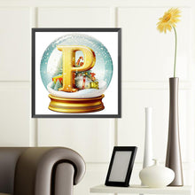 Load image into Gallery viewer, Diamond Painting - Full Round - Christmas Alphabet Crystal Ball P (40*40CM)