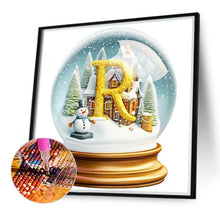 Load image into Gallery viewer, Diamond Painting - Full Round - Christmas Alphabet Crystal Ball R (40*40CM)